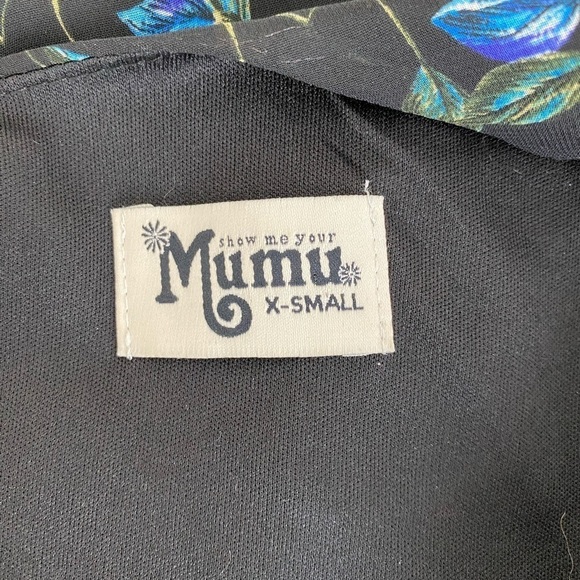 Show Me Your Mumu Boho Donna Michelle Floral Tunic Shift Dress Black XS - Picture 5 of 6